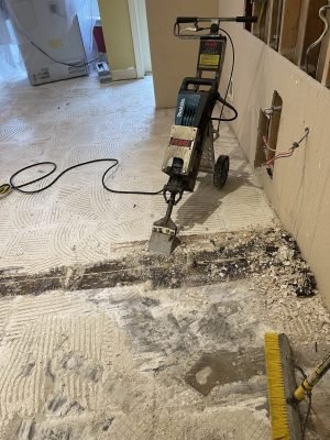 Floor prep, tile and flooring removal in ormond beach